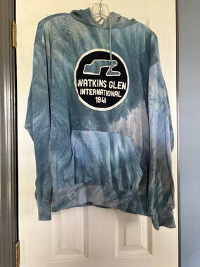 MV Sport Size M Blue Watkins Glen International 1948 Hoodie. EUC